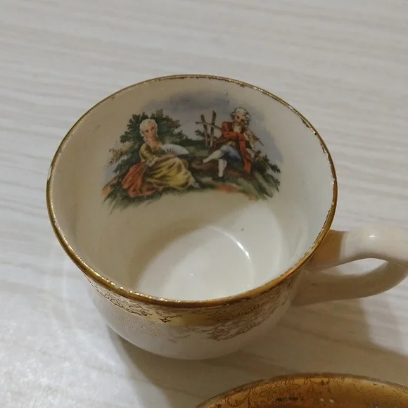 Vintage 1940's Royal China Tea Cup/Saucer & Cake Cutter - Picture 3 of 6